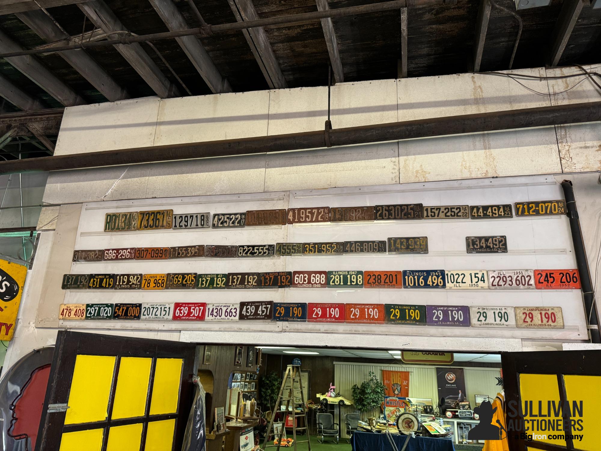 Approximately 40 Plus Vintage License Plates 