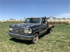 1988 Ford F150 4WD Flatbed Pickup 