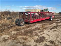 Feeder Wagon Portable Livestock Feeder 