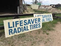 Lifesaver Radial Tire Signs 