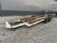 1976 Homemade 8x20 T/A Flatbed Trailer 