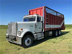 1986 International F9370 T/A Silage Truck W/Live Bottom Floor 