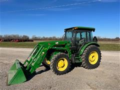 2014 John Deere 5075M MFWD Tractor W/Loader 