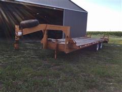 1999 Econoline T/A Gooseneck Flatbed Trailer 