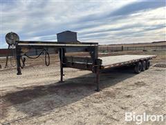 1999 Homemade Tri/A 5th Wheel Flatbed Trailer 