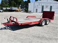1991 Double L 18' T/A Flatbed Trailer 