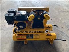 Titan Industrial Twin Tank 8 Gallon Portable Air Compressor 