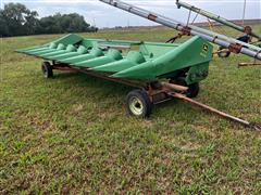 John Deere 843 8R30" Corn Header & Trailer 