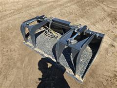 2024 JCT 6' Grapple Bucket Skid Steer Attachment 