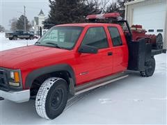 1998 Chevrolet 2500 4x4 Extended Cab Fire Truck 