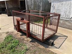 Homemade 3 Point Livestock Cart 