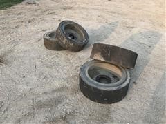 Brawler 33x6x10 Solid Skid Steer Tires 