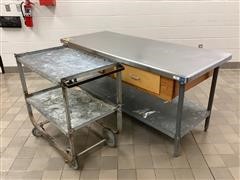 Aerohot Stainless Steel Top Table & Cart 