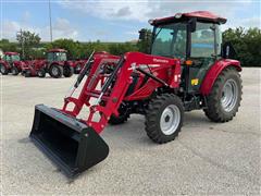 2022 Mahindra 2670 PST CAB Compact Utility Tractor W/Loader 