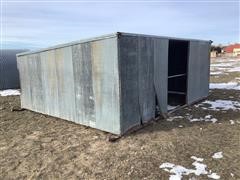 Shop Built Portable Calving Shed 