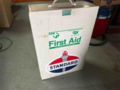 Standard Oil First Aid Cabinet 