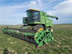 1983 John Deere 8820 Turbo 2WD Combine W/Header 