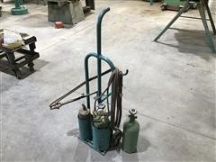 Portable Oxygen & Acetylene Cutting Torch W/Cart 