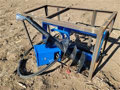 2022 Agrotk SSECAG-Y Post Hole Auger Skid Steer Attachment 