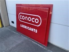 Conoco Lubricants Vintage Gas Station Collector Sign 