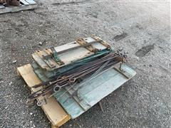 Antique Triple Box Wagon End Gate & Rods 