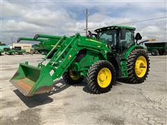 2020 John Deere 6145R MFWD Tractor W/Loader 