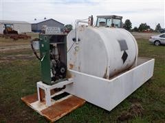 1000-Gal Fuel Tank W/Station Pump 