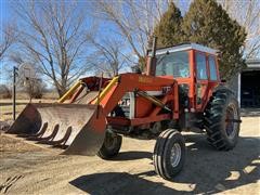 1975 Massey Ferguson 1135 2WD Tractor W/Leon 707 Loader 