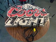 Coors Light Hanging Lighted Sign 