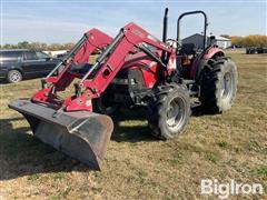 2007 Case IH JX95 MFWD Tractor W/LX730 Loader 