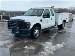 2008 Ford F350 XL Super Duty 4x4 Extended Cab Service Truck 