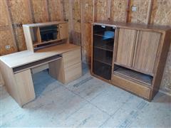 Computer Desk & Cabinet 