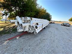 Plastic Irrigation Gated Pipe & Trailer 