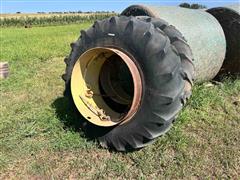 BF Goodrich 18.4-34 Power Grip 30 Tires & Clamp-on Dual Rims 
