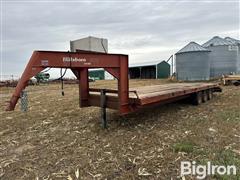 1992 Hillsboro 200 Tri/A 30' Gooseneck Flatbed Trailer 