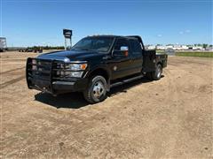 2016 Ford F350 XLT Super Duty 4x4 Crew Cab Flatbed Service Truck 