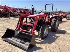2016 Mahindra 5545 Shuttle MFWD Compact Utility Tractor W/Loader 