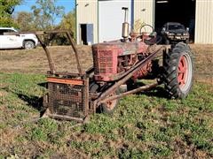 1949 Farmall International Harvester M 2WD Tractor W/Loader 