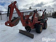 2005 DitchWitch RT55 4x4x4 Trencher W/A523 Backhoe & Backfill Blade 