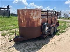 2006 Homemade Bumper Pull T/A Livestock Trailer 