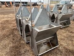 Crystal Springs Hog Equipment 30" Stainless Steel Wet Dry Combination Feeders 