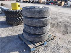 Michelin 275/80R22.5 Tires And Wheels (BID PER UNIT) 