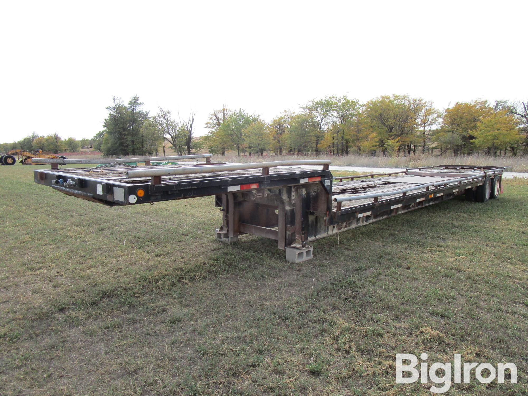 1987 Transcraft DDTL24-48 Drop Deck Hay Trailer 