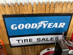 Goodyear Metal Tire Sign 
