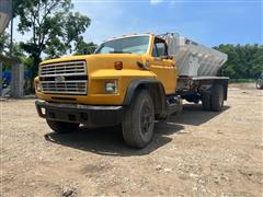 1992 Ford F800 S/A Spreader Truck W/Warren Lime Bed 