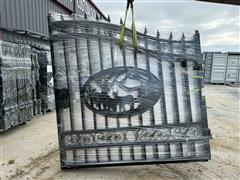 2024 Greatbear 14' Bi-Parting Wrought Iron Gate 