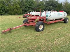 Double NH3 Nurse Tanks W/2012 Pamco Running Gears 