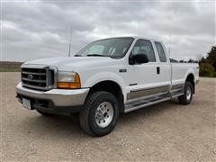 2000 Ford F350 Super Duty 4x4 Extended Cab Diesel Pickup 