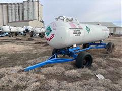 1000-Gallon Anhydrous Ammonia Tank 