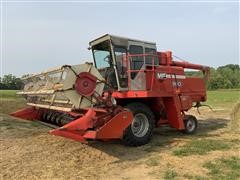 1979 Massey Ferguson 550 Combine W/Header 